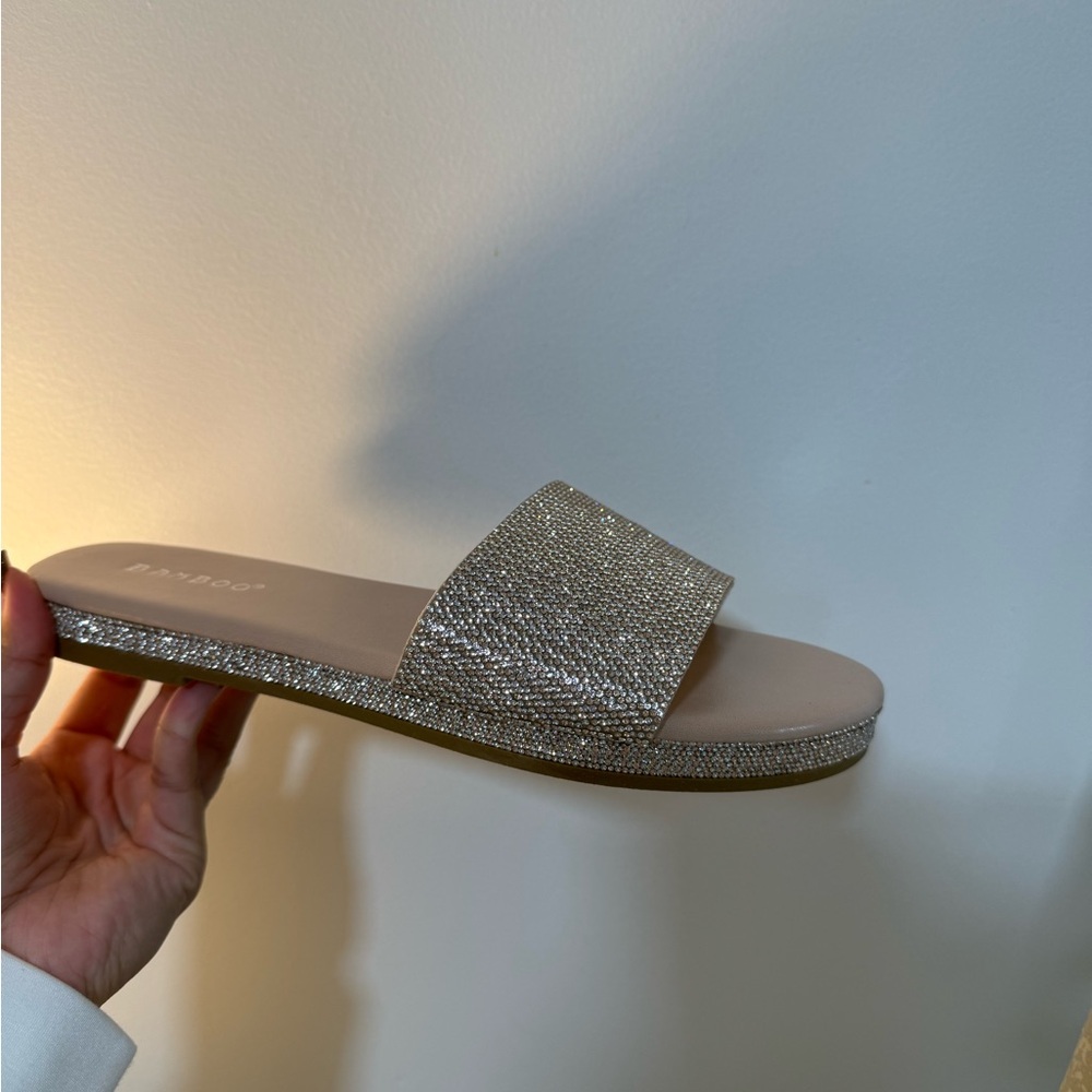 Bamboo Rhinestone Sandals - Picture 3 of 3